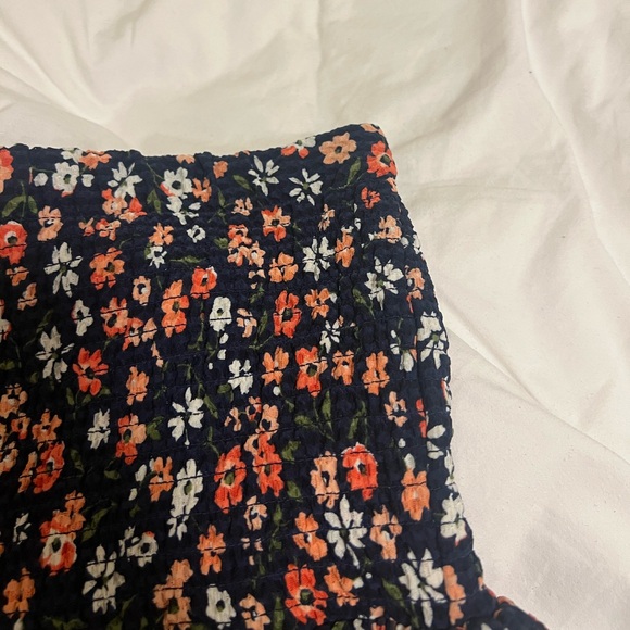 Michael Kors Black and Orange Tiered Skater Mini Skirt - Picture 3 of 3